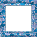 Vintage Frame With Hearts