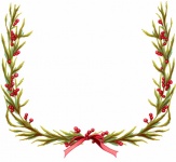 Vintage Christmas Wreath Frame
