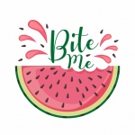 Watermelon Slice Bite Me