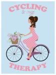 Woman Cycling Motivational Poster