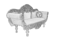Seat, Antique, Drawing, Png