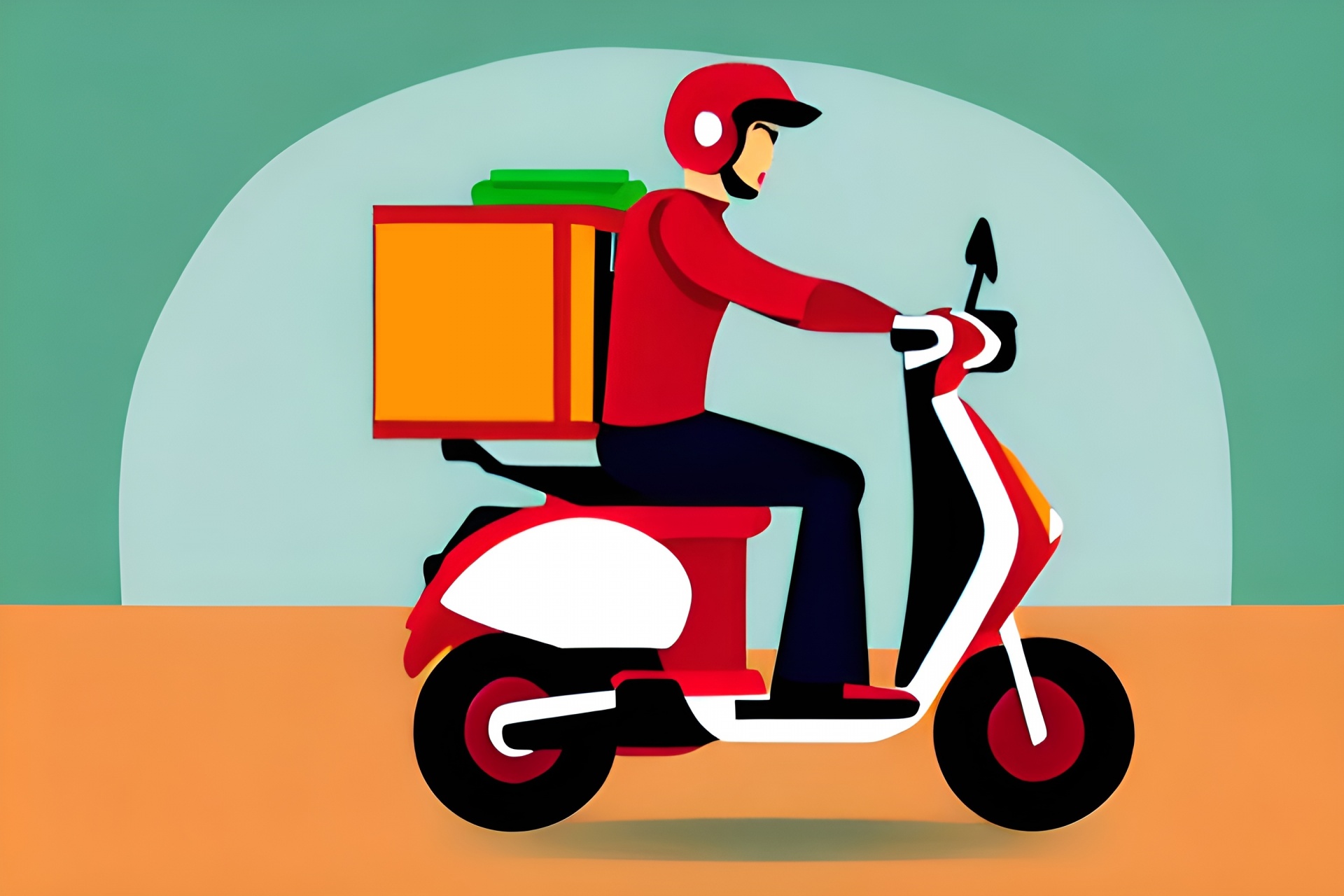 Delivery Man Graphic Design
