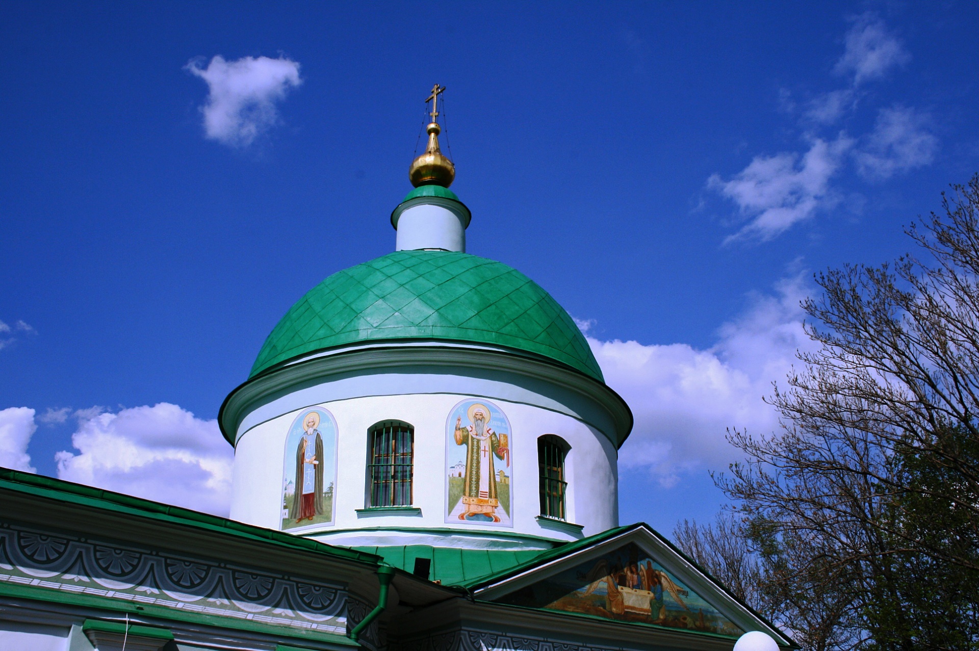 Green Cupola Of Trinity Church