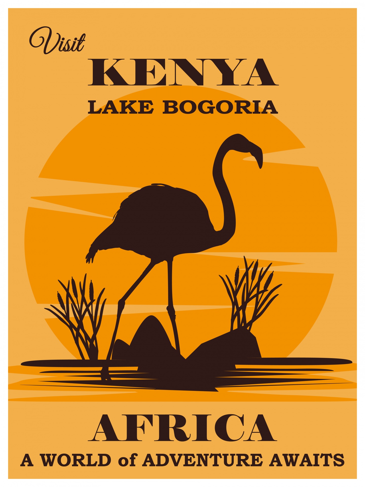 Kenya Africa Travel Poster