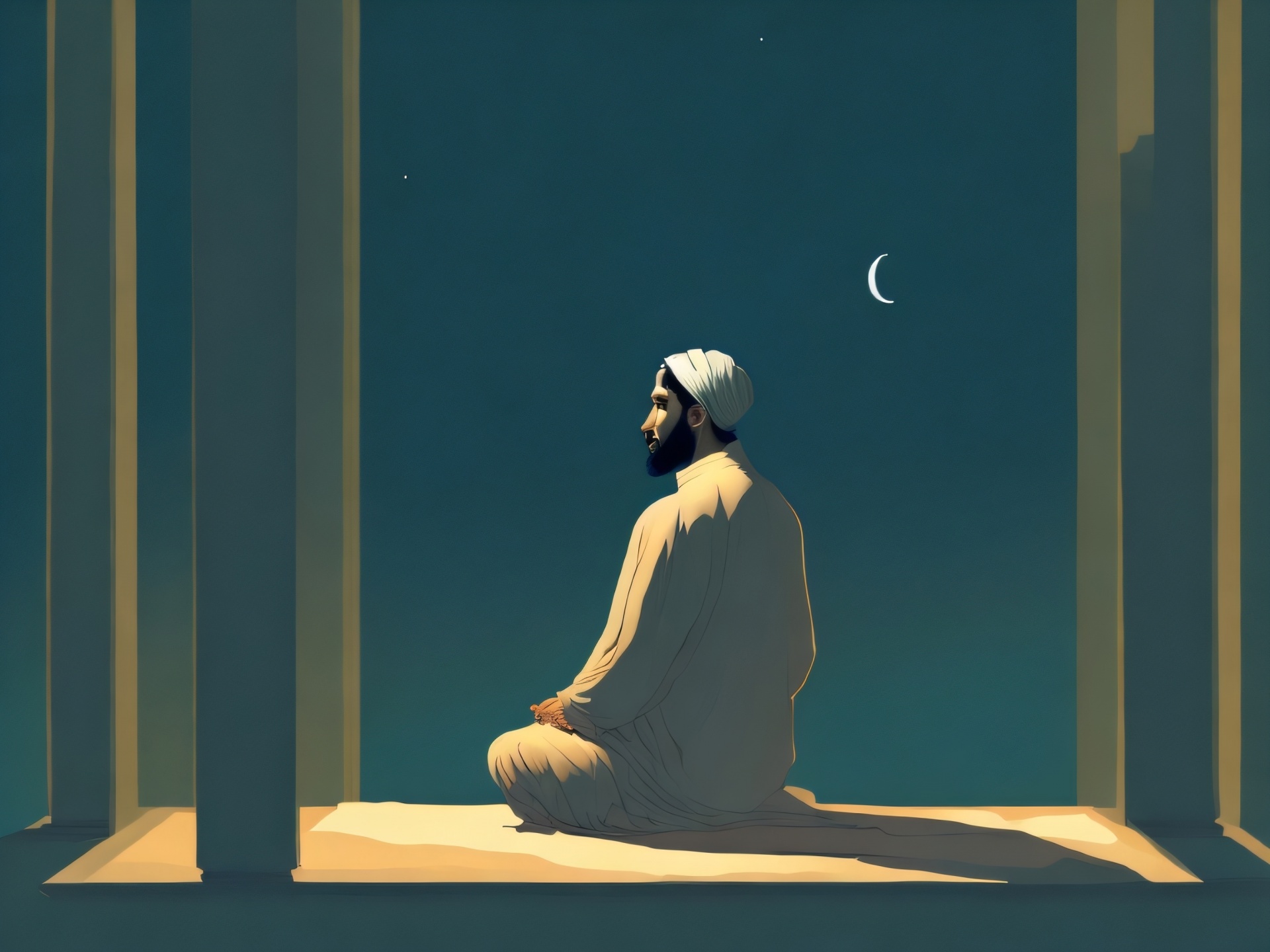 Muslim Man Praying
