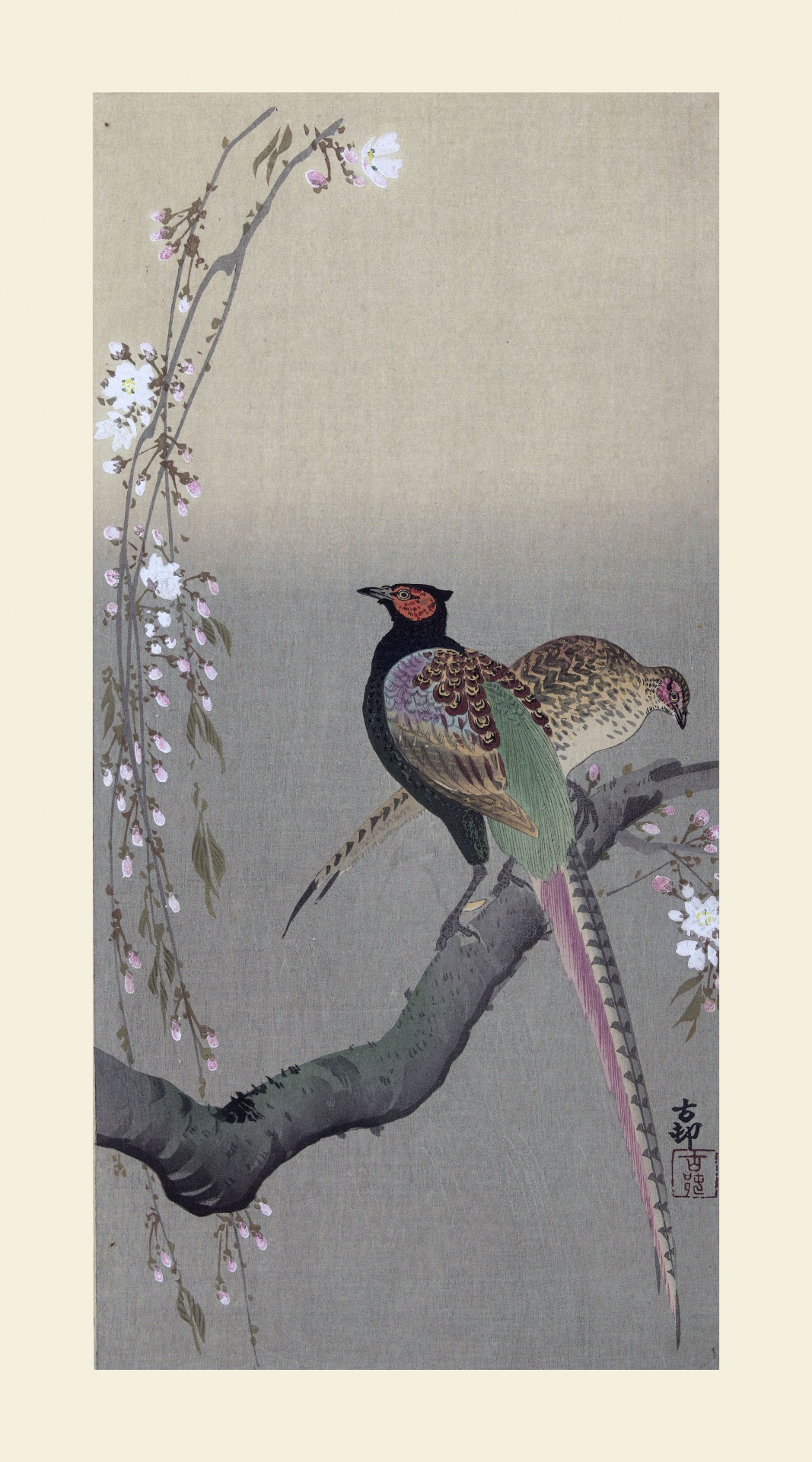 Pheasant Japanese Vintage Art