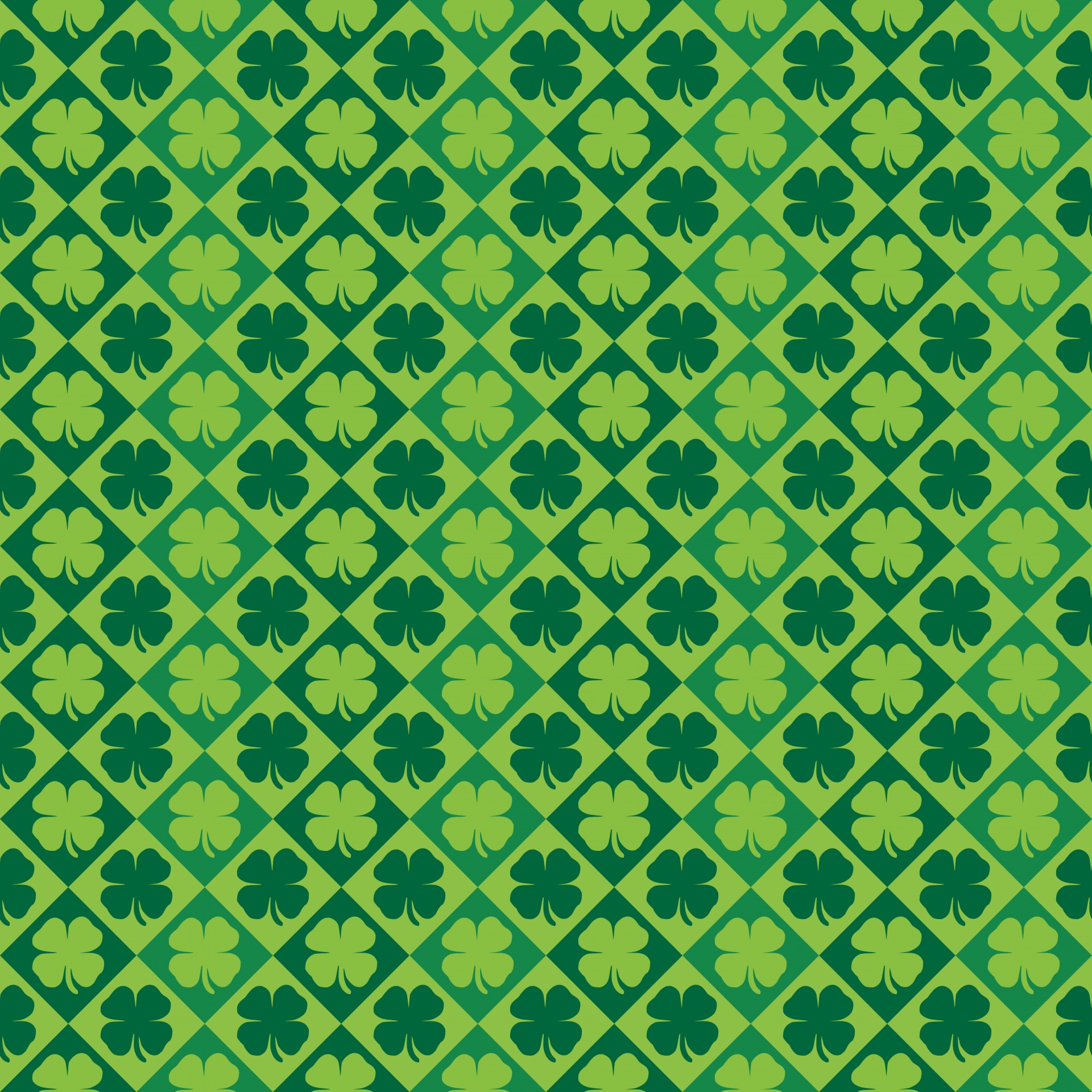 Shamrocks Pattern Wallpaper