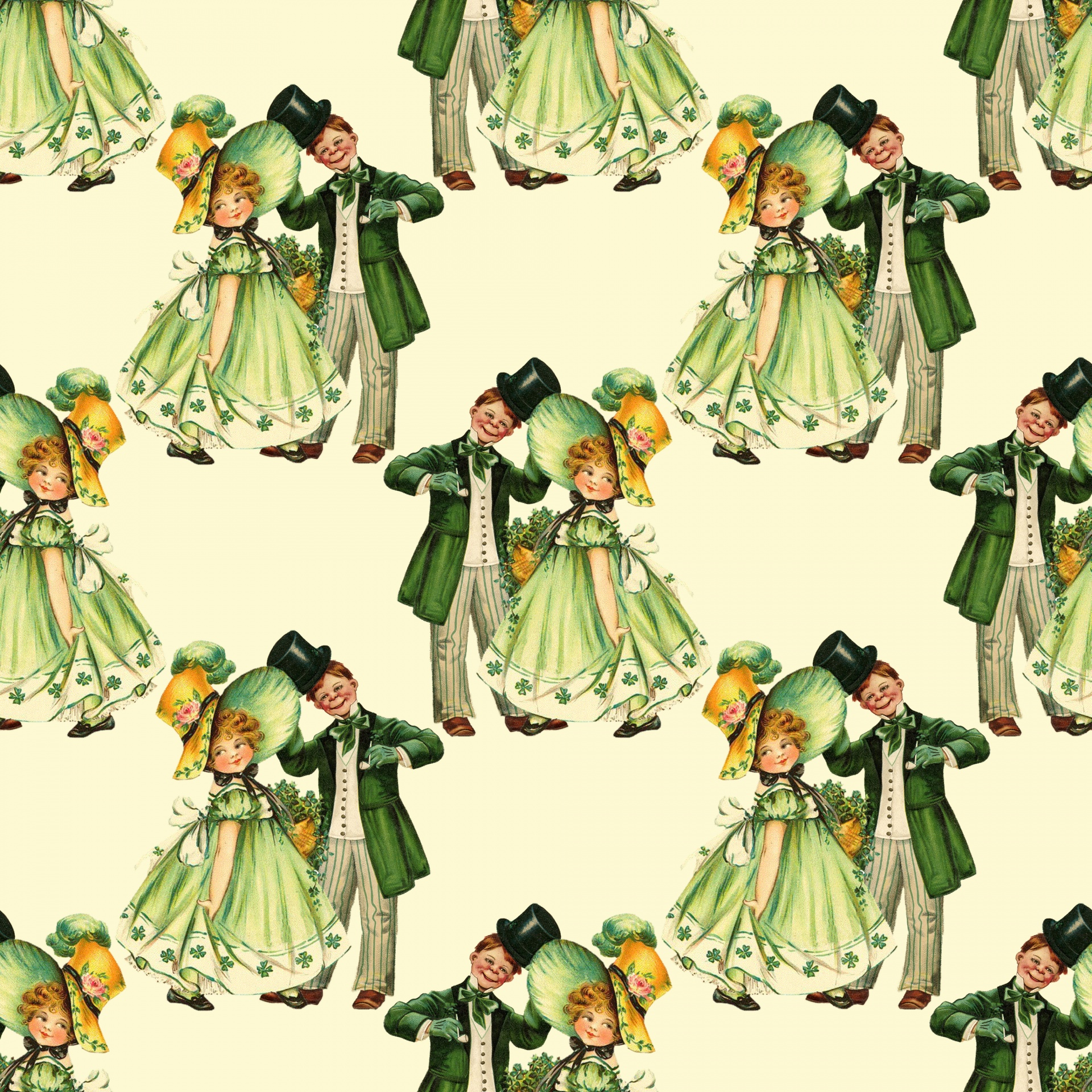 St Patrick's Day Vintage Pattern