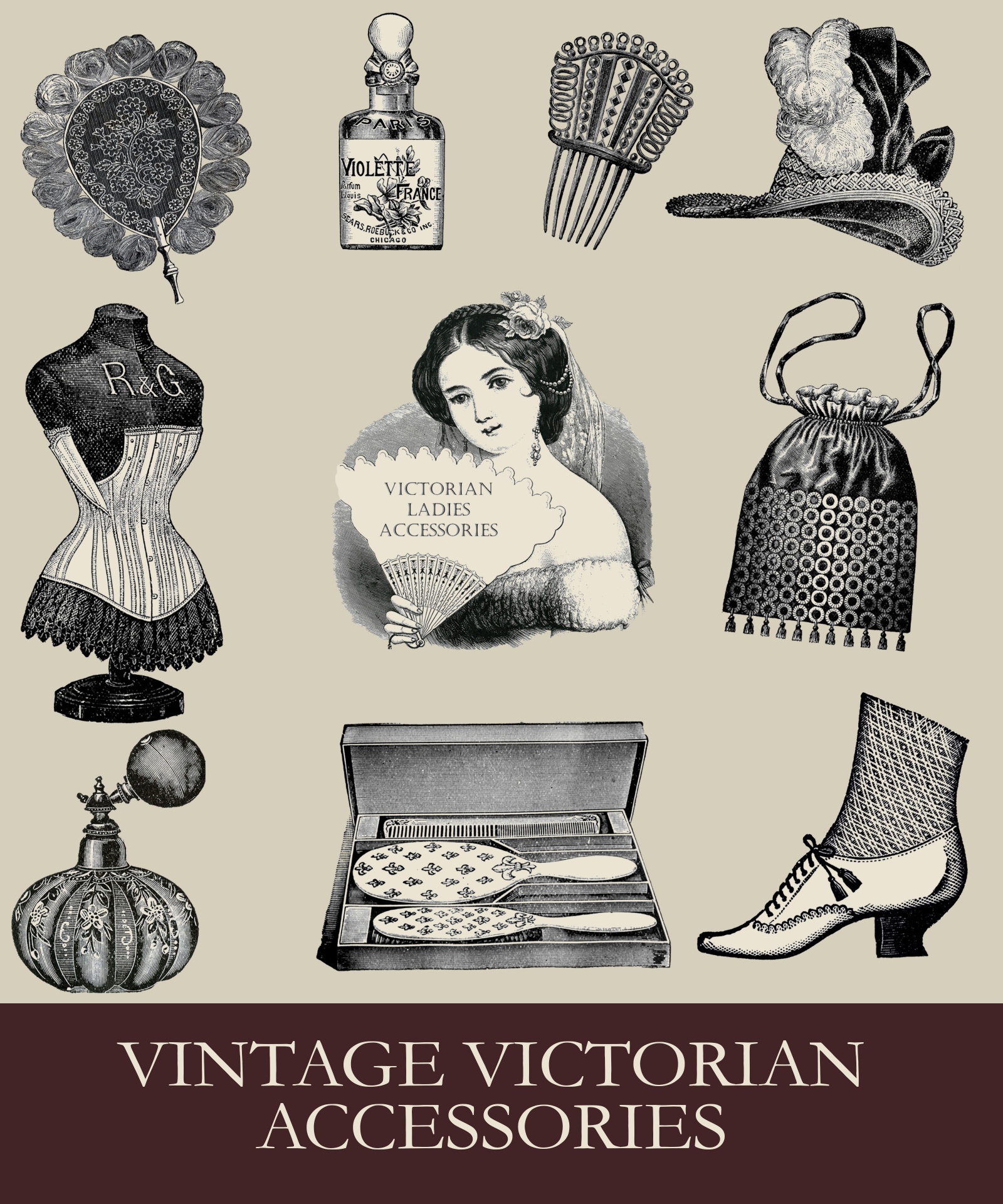 Victorian Accessories Women Vintage