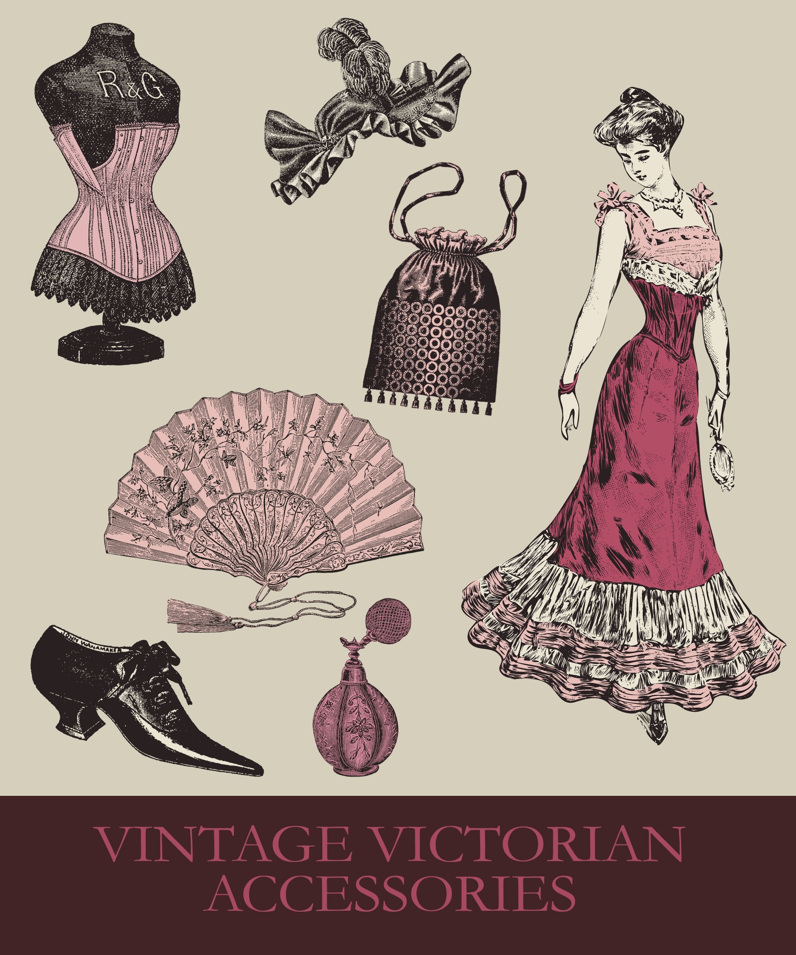 Victorian Woman Fashion Accessories Free Stock Photo - Public Domain ...