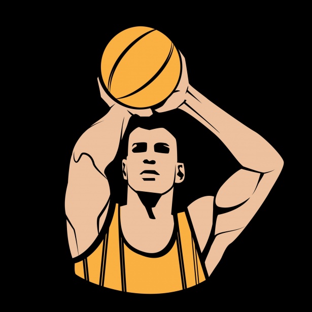 Basketball Player Shooting Cliparts, Stock Vector and Royalty Free  Basketball Player Shooting Illustrations
