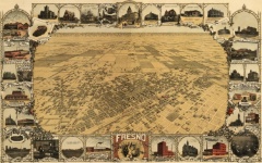 1901 Map Of Downtown Fresno