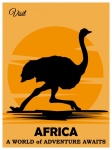Africa Sunset Travel Poster