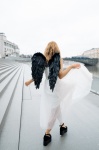 Angel, Wings, Embankment, Dress