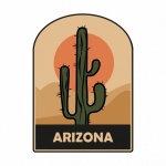 Arizona Sunset Travel Sticker