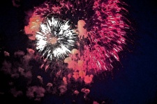 Artistic Effect Added To Fireworks