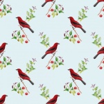 Bird Vintage Pattern Background