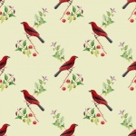 Bird Vintage Pattern Background