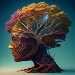 Brain Tree Illustration