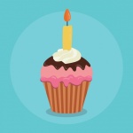 Cupcake With Candle