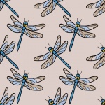 Dragonfly Background Pattern