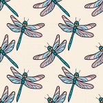 Dragonfly Pattern Background