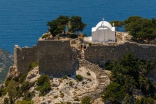 Greek Chapel On The Shore