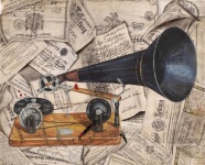 Illustration Vintage Gramophone