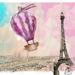 Paris Watercolor Poster