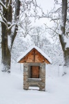 Wayside Shrine In Winter