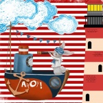 Captain Rabbit Nautical Lighthouse