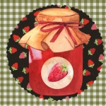 Strawberry Jam Watercolor Art