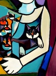 Picasso Cat In A Human Arm