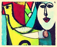 Picasso Style Abstract Faces