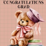Teddy Bear Graduate Congratulations