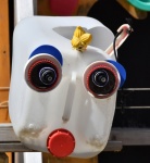 Funny Face Made From Trash