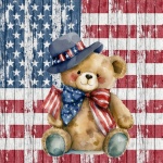 America USA Patriotic Bear