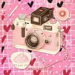 Pink Retro 35 MM Camera
