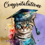 Congratulations Graduation Cat