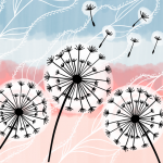 Fluffy Dandelion Illustration
