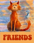 Bird And Cat Friends Poster