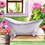 Bathtub Bathroom Illustration