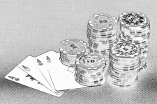 Poker Chip Ace Cards Gambling