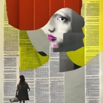 Abstract Newsprint Contemporary Art