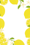 Lemon Fruit Frame Poster