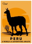 Peru Sunset Travel Poster