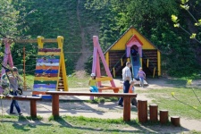 Playground With Colorful Structures