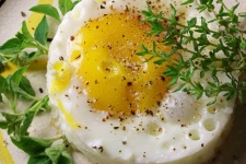 Poached Egg With Green Herbs