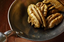Shelled Pecan Nuts In A Scoop