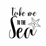 Starfish Sea Typography Clipart
